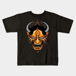 hanya oni mask Kids T-Shirt